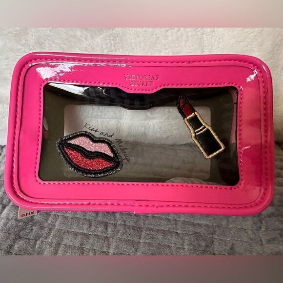Victoria's Secret Cosmetic Case Clear Pink
Patches Beauty Travel Makeup … - Picture 16 of 17